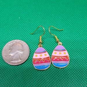 Colorful Easter Egg Drop Earrings